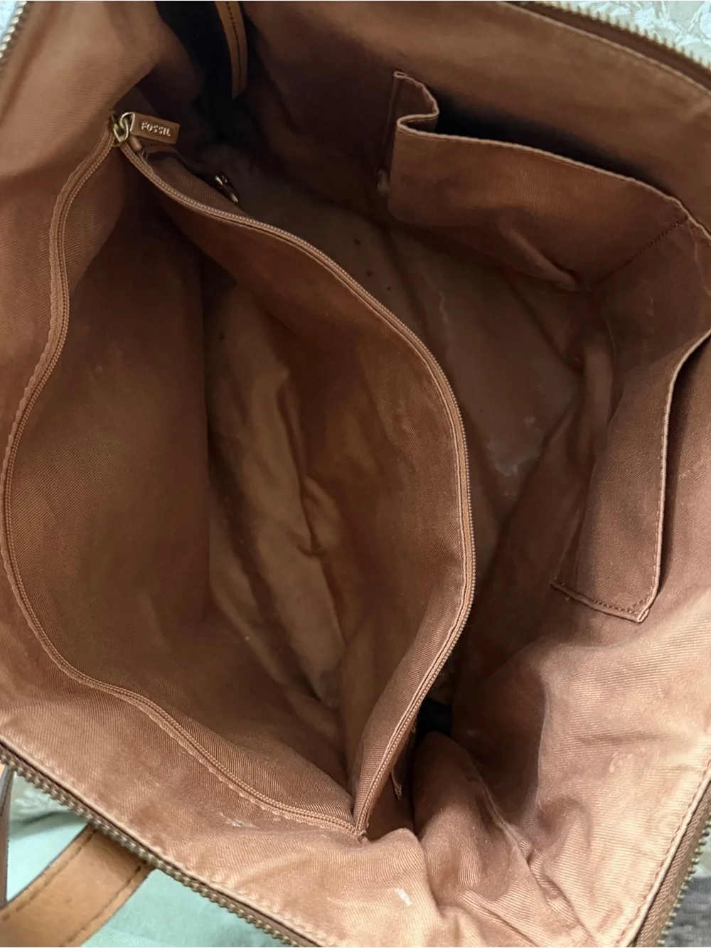 Fossil Leather Tote Bag in Cognac Tan - so pretty!